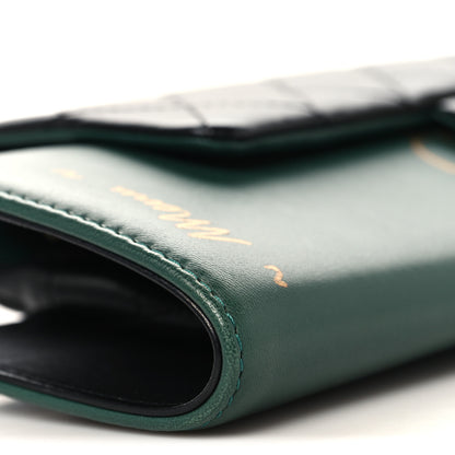 Chanel Calfskin Quilted Brasserie Gabrielle Menu CC Clutch Green 9 of 11