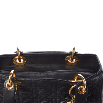 Christian Dior Lambskin Cannage Medium Lady Dior Black 8 of 17