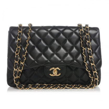 Chanel Lambskin Jumbo Single Flap Black 1 of 9