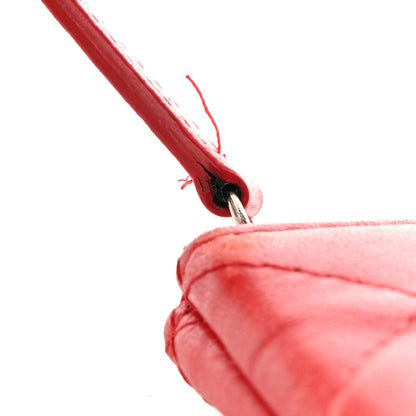 Chanel Lambskin Quilted Medium Cosmetic Case Red 12 of 12