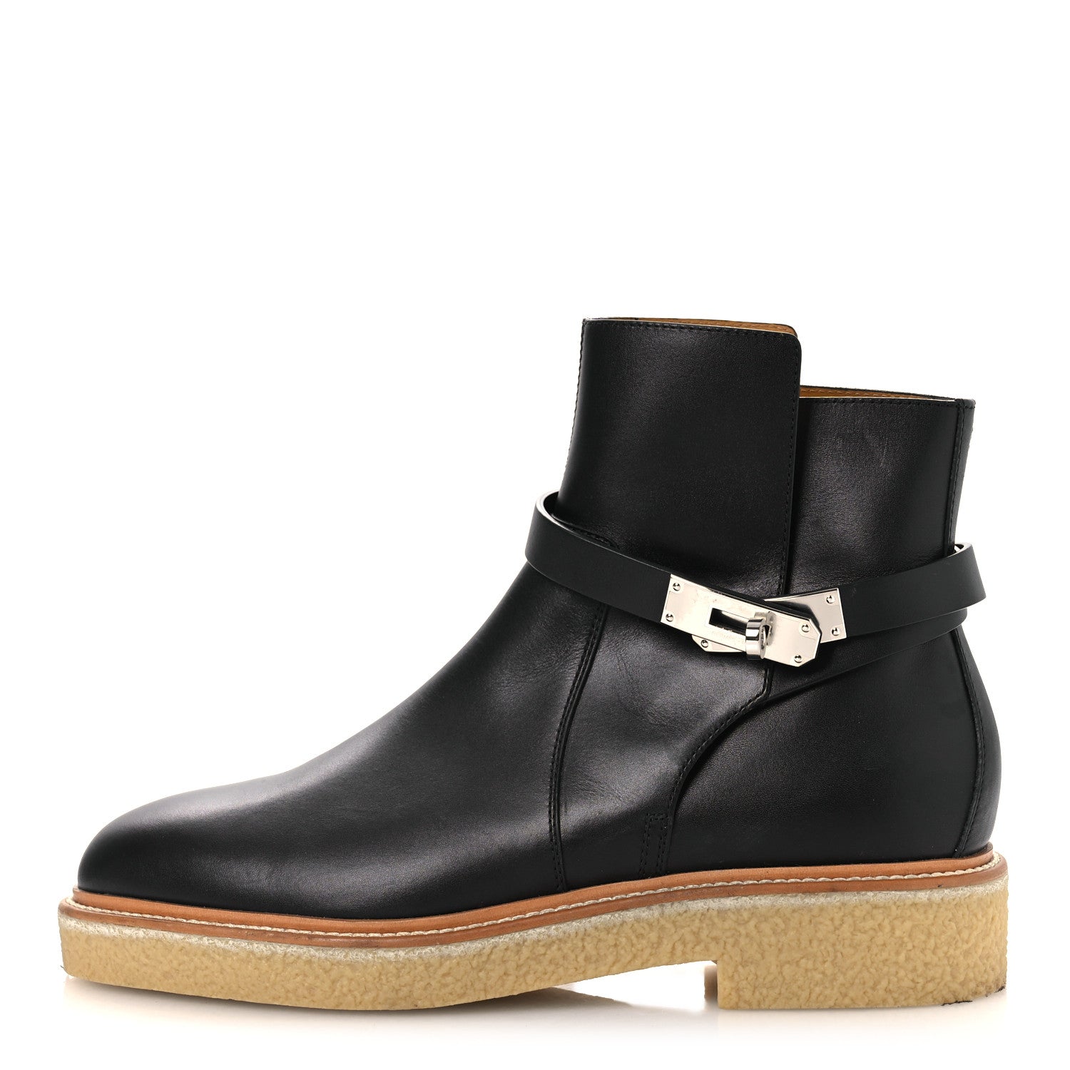 Hermes Calfskin Follow Ankle Boots 41 Black 2 of 25