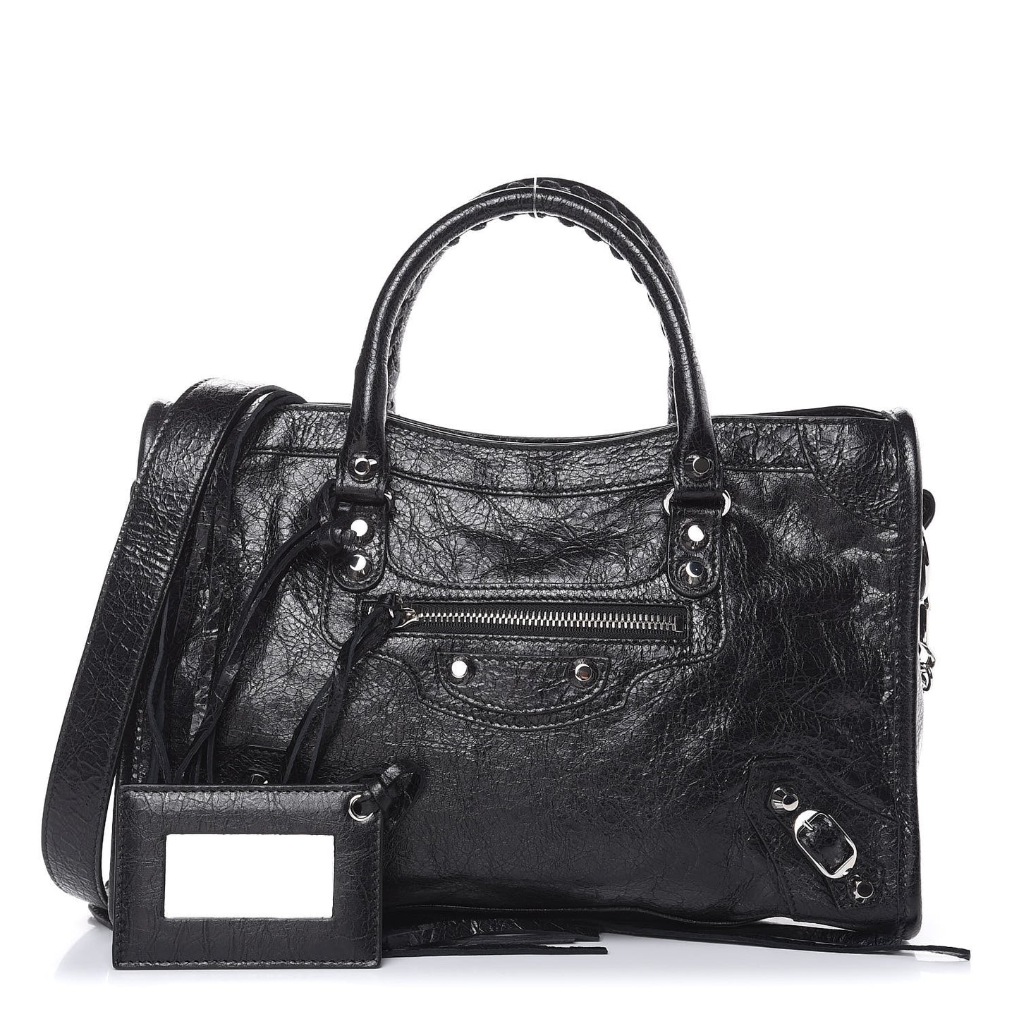 Agneau Classic Silver Hardware S City Black