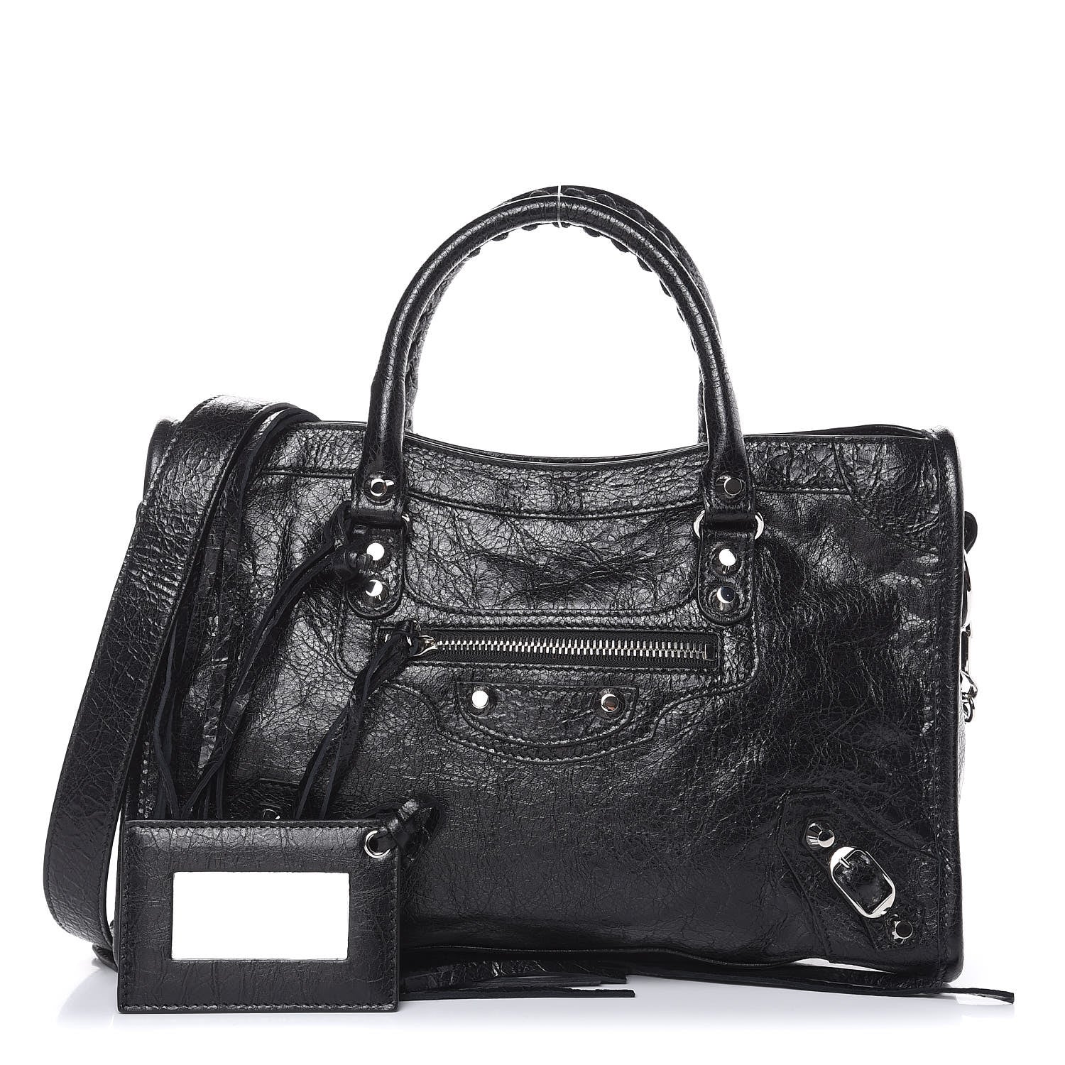 Balenciaga Agneau Classic Silver Hardware S City Black 1 of 8