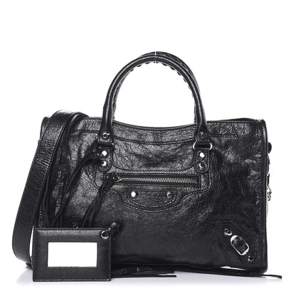 Balenciaga Agneau Classic Silver Hardware S City Black 1 of 8