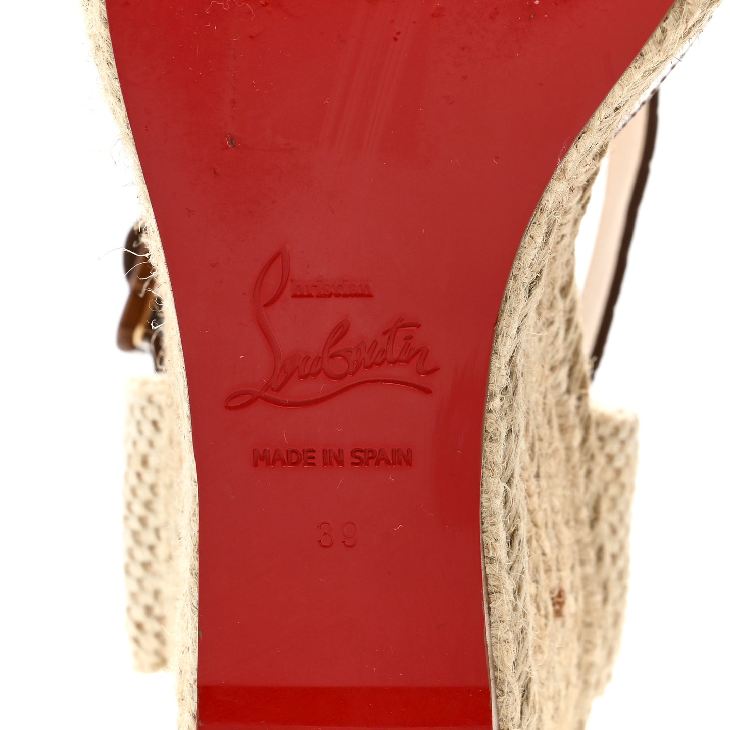 Calfskin Crocodile Embossed Amelia 90 Espadrille Wedges 39 Brown