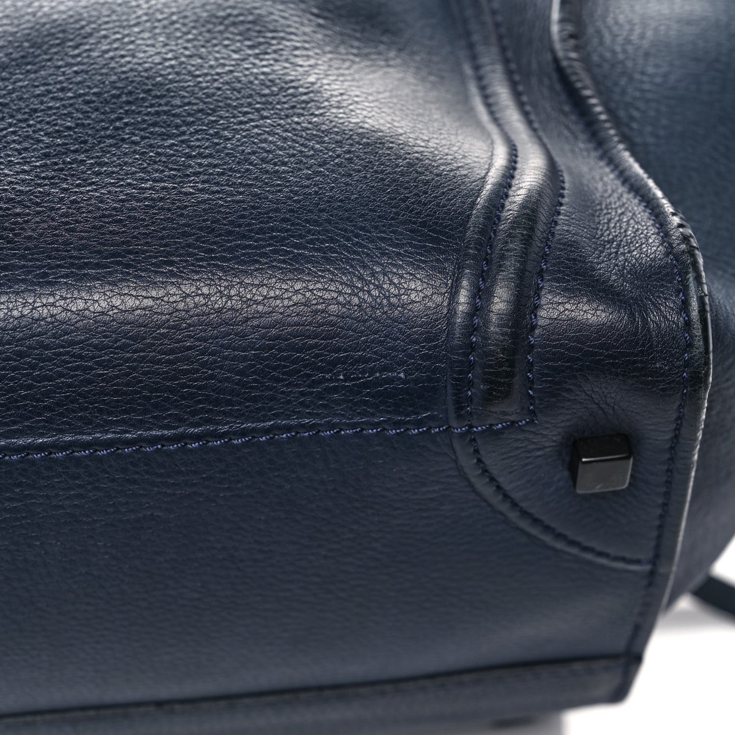 Grained Calfskin Medium Phantom Luggage Indigo