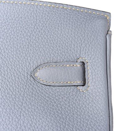 Hermes Togo Birkin 35 Bleu Lin 9 of 33