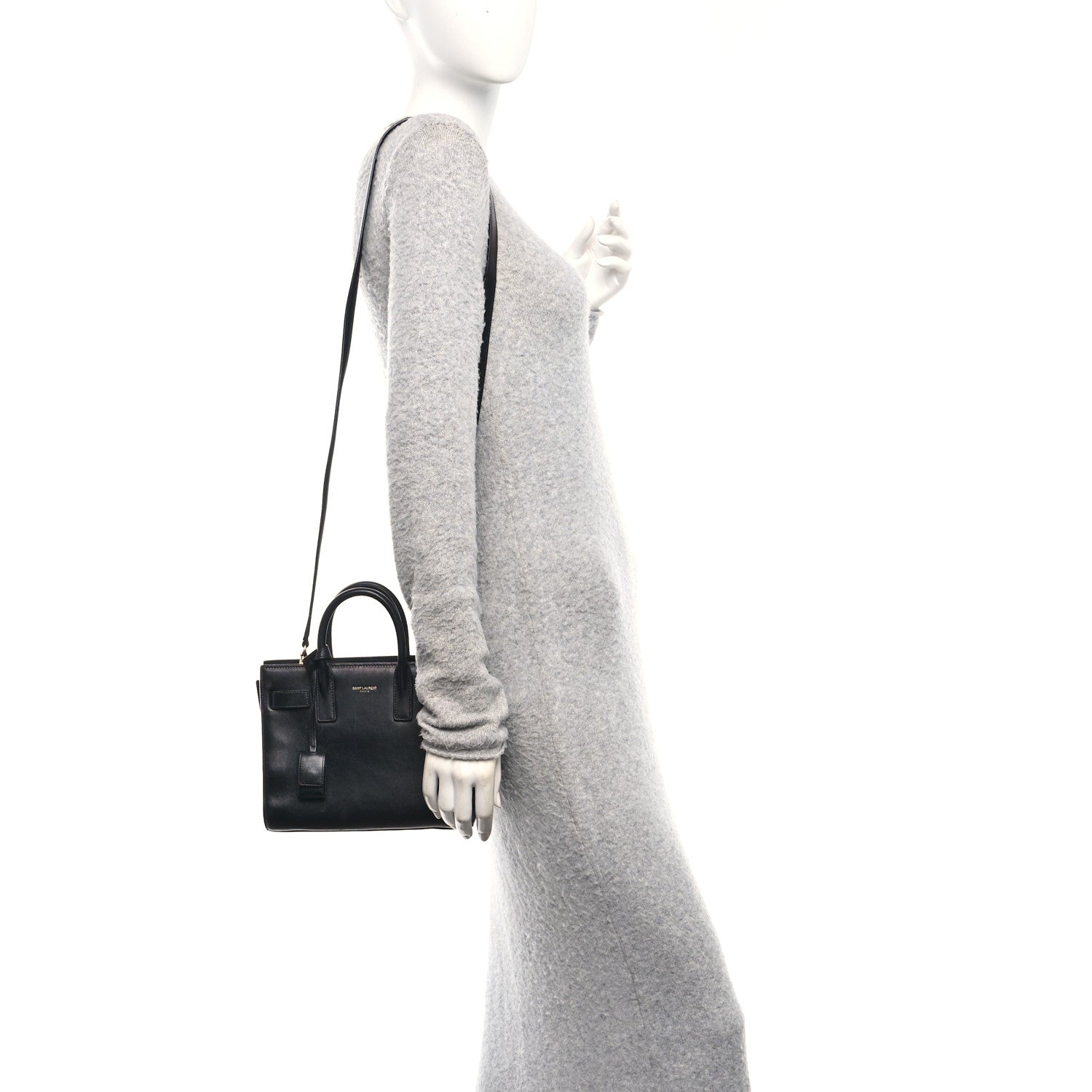 Saint Laurent Calfskin Nano Sac De Jour Black 2 of 10