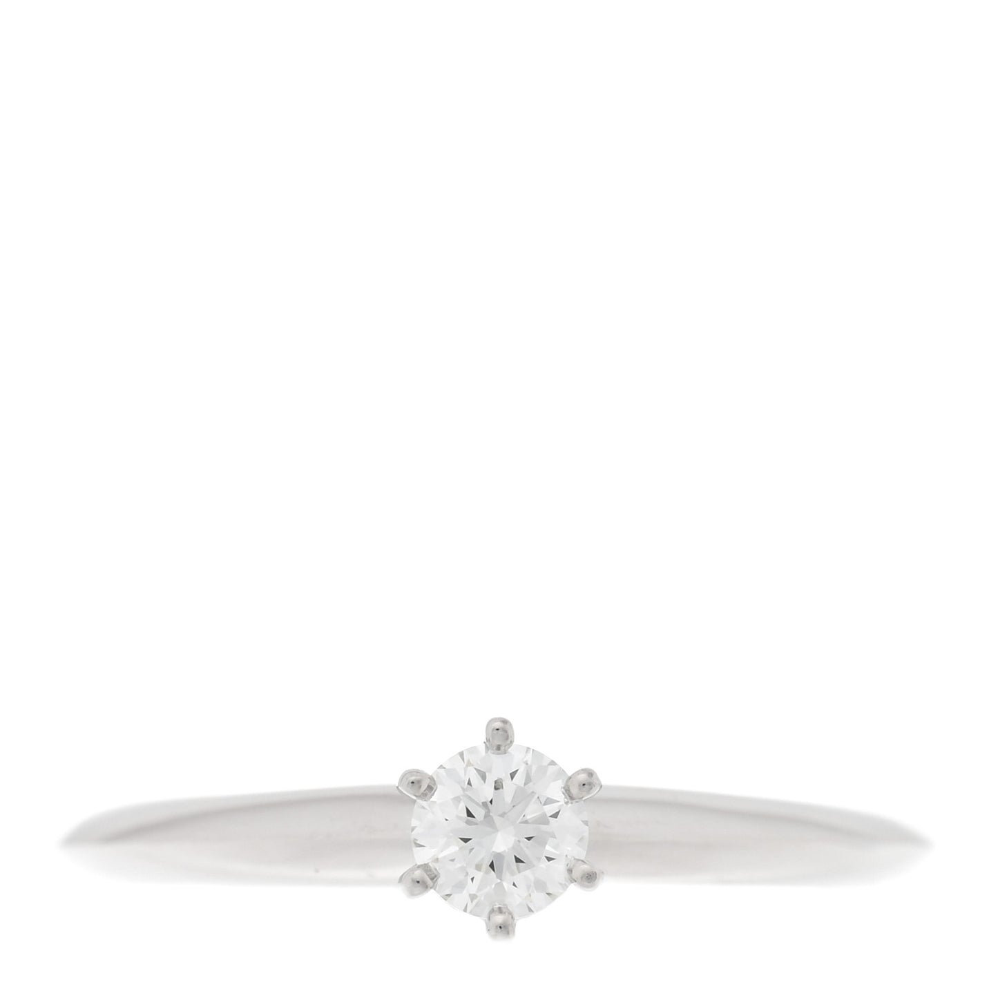 Platinum Diamond .19ct Solitaire Engagement Ring 49 5
