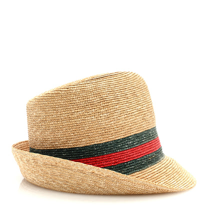 Gucci Abaca Straw Web Fedora Hat S 5 of 7