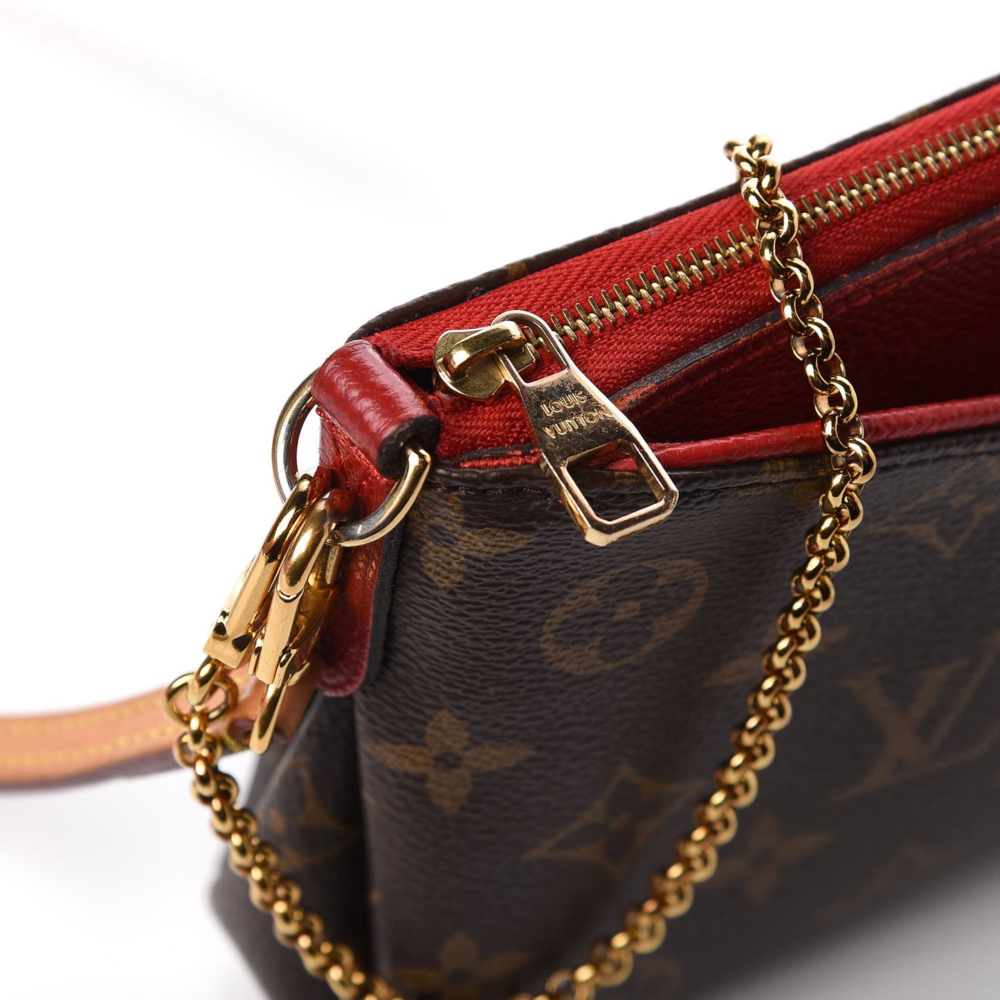 Monogram Pallas Clutch Cherry