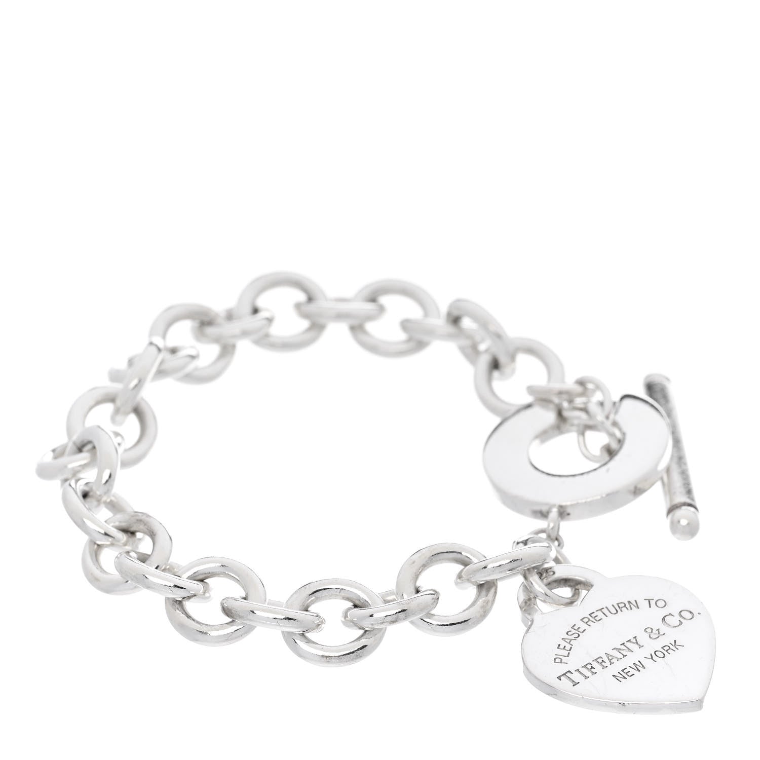 Tiffany Sterling Silver Return To Tiffany Heart Tag Toggle