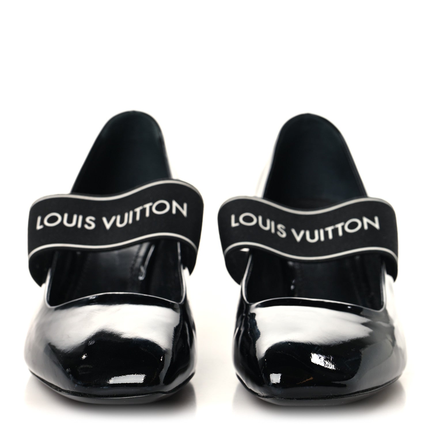 Louis Vuitton Patent Uncover Pumps 39 Black 3 of 9
