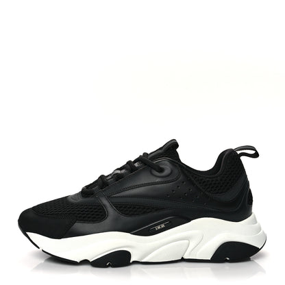 Christian Dior Technical Mesh Calfskin Mens B22 Sneakers 44 Black 1 of 8