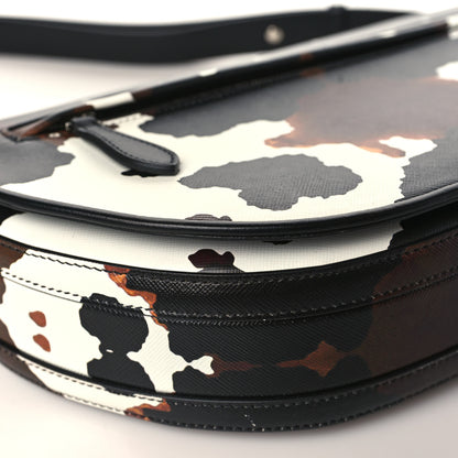 Burberry Calfskin Medium Camouflage Olympia Shoulder Bag Black 7 of 8