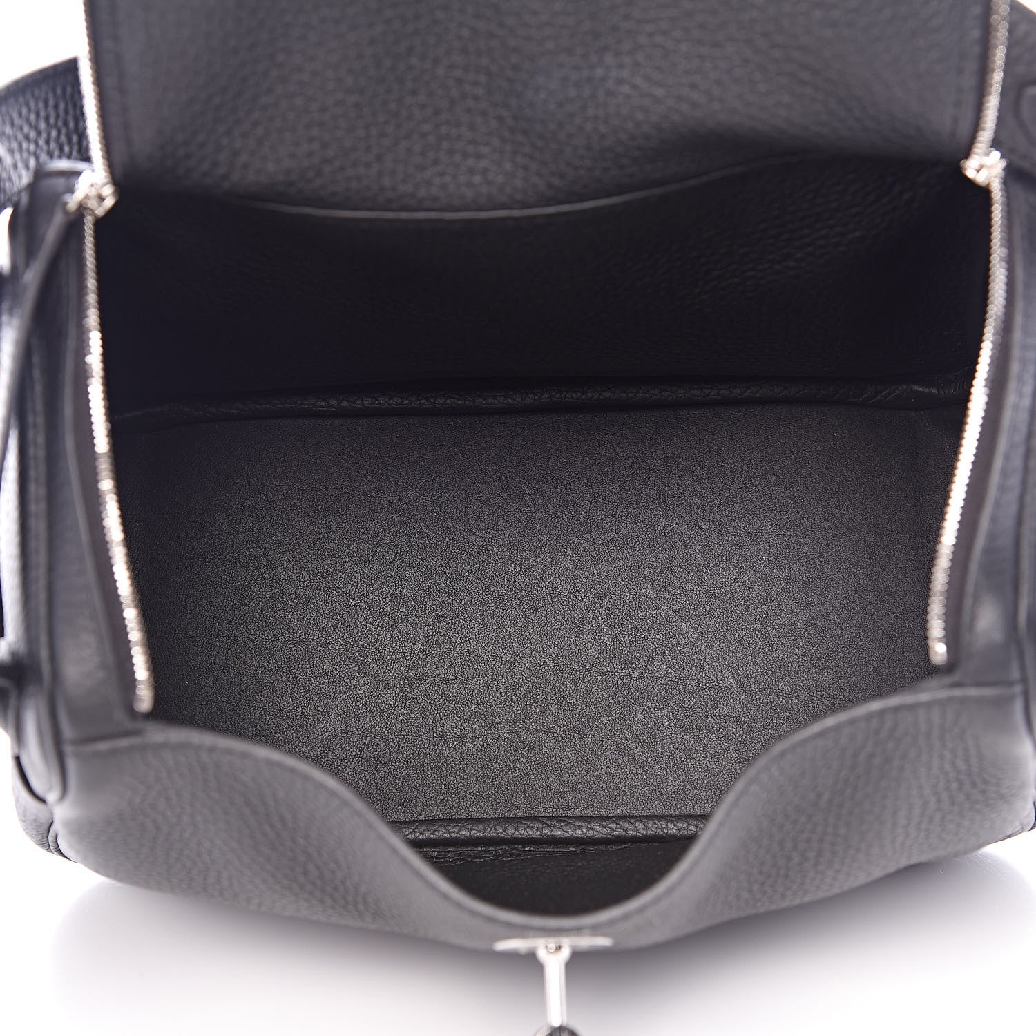 Hermes Taurillon Clemence Lindy 26 Black 5 of 11