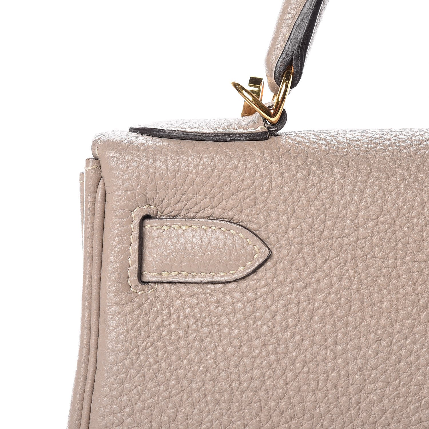 Hermes Taurillon Clemence Kelly Retourne 28 Gris Touterelle 26 of 31