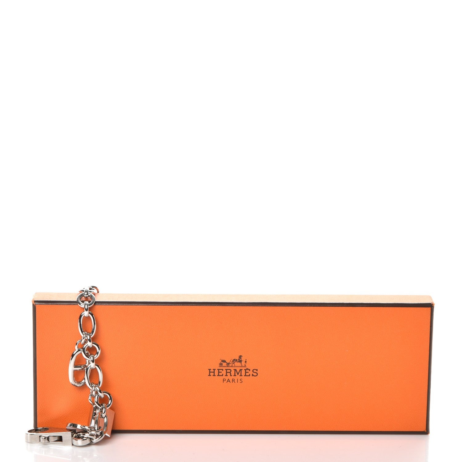 Hermes Palladium Olga Bag Charm Silver 5 of 5