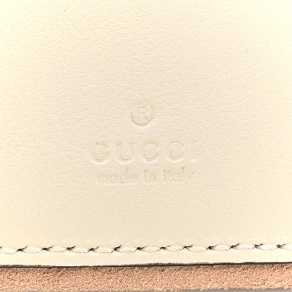 Gucci Calfskin Matelasse Mini GG Marmont 2.0 Bucket Bag White 6 of 9
