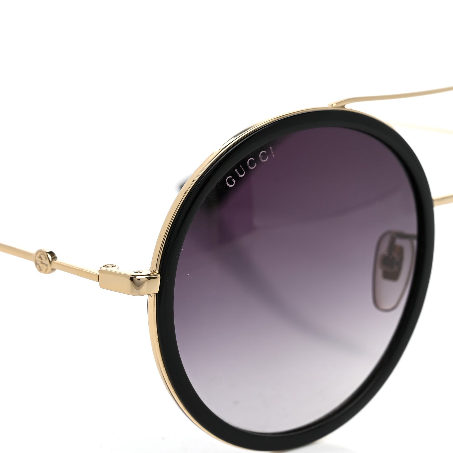 Metal Round Frame Sunglasses GG0061S Black