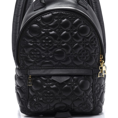 Louis Vuitton Lambskin Flower Matelasse Palm Springs Backpack PM Black 10 of 10