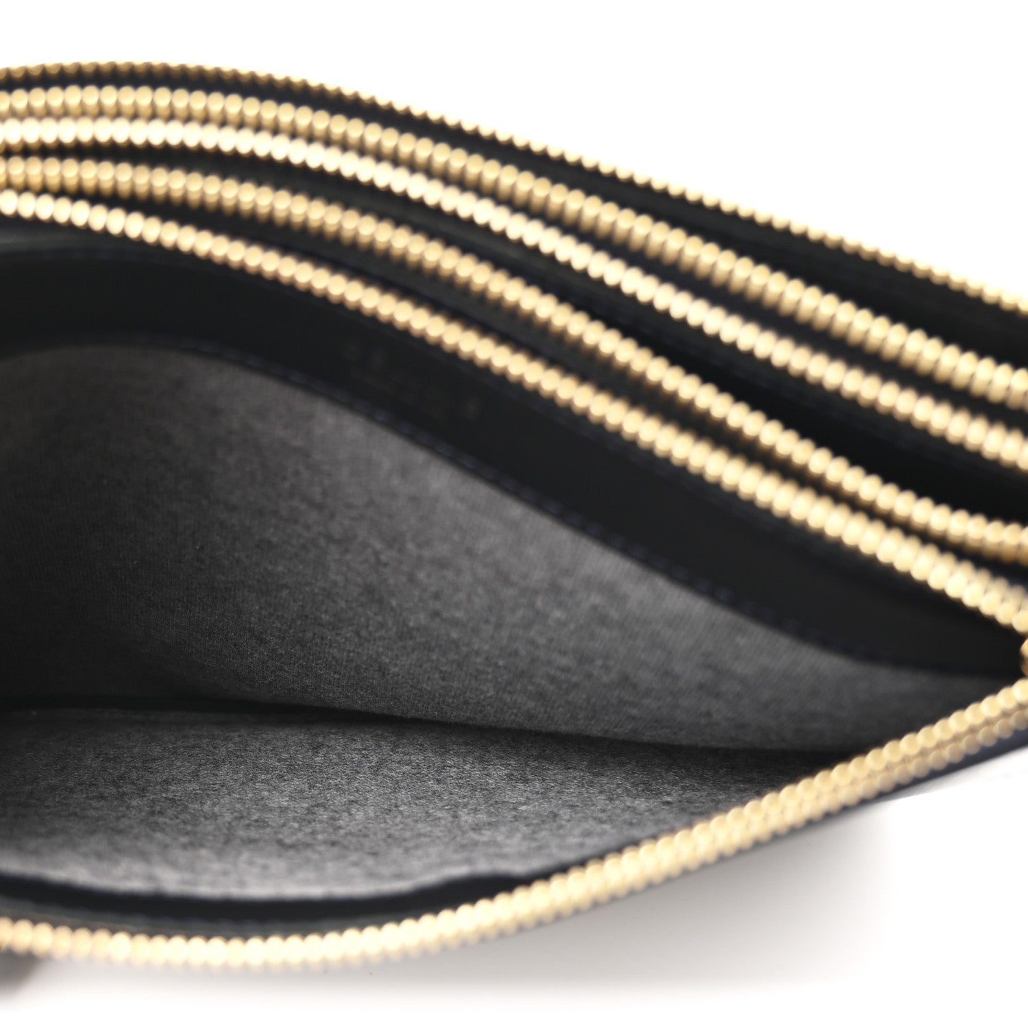 Celine Lambskin Large Trio Crossbody Bag Navy Blue 6 of 10
