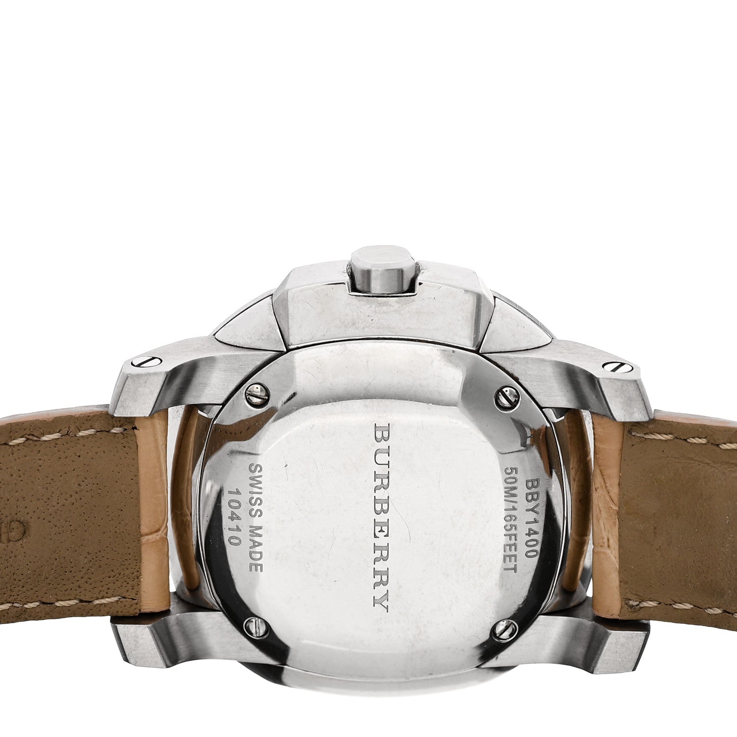 Burberry Stainless Steel Alligator Diamond Bezel 38mm The Britain