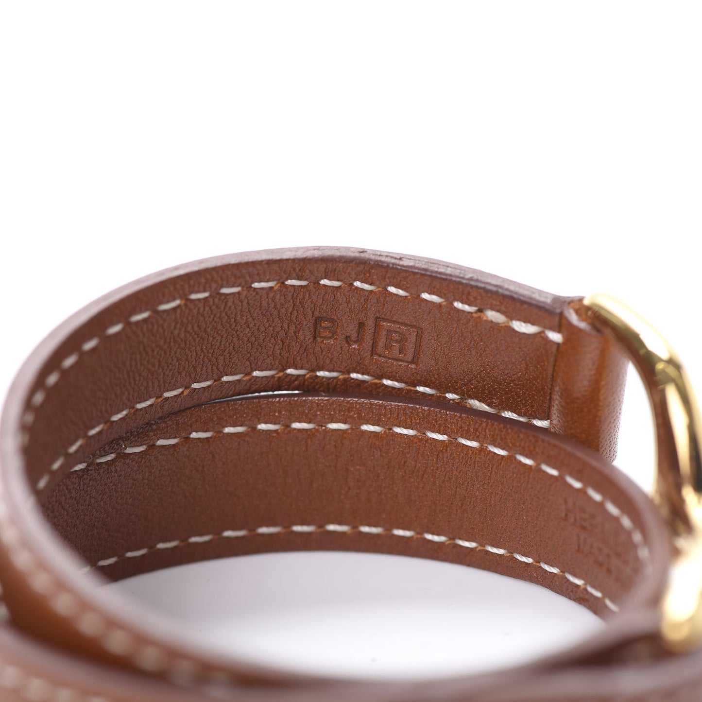 Barenia Baby Pavane Double Tour Bracelet XS Fauve