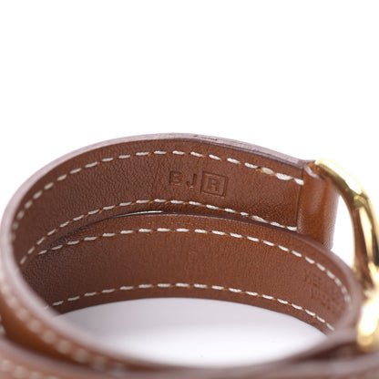 Hermes Barenia Baby Pavane Double Tour Bracelet XS Fauve 5 of 6