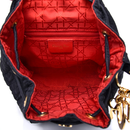 Christian Dior Nylon Cannage Backpack Navy Blue 5 of 11