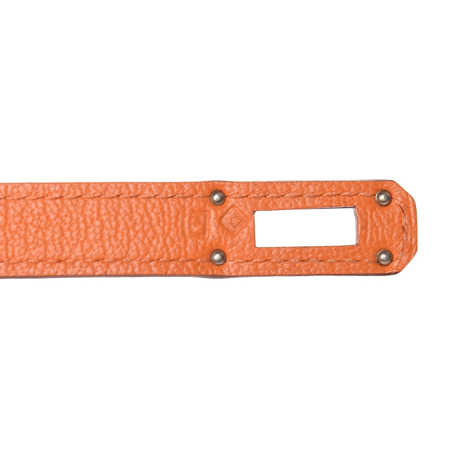 Hermes Chevre Mysore Kelly Longue Wallet Orange 7 of 8