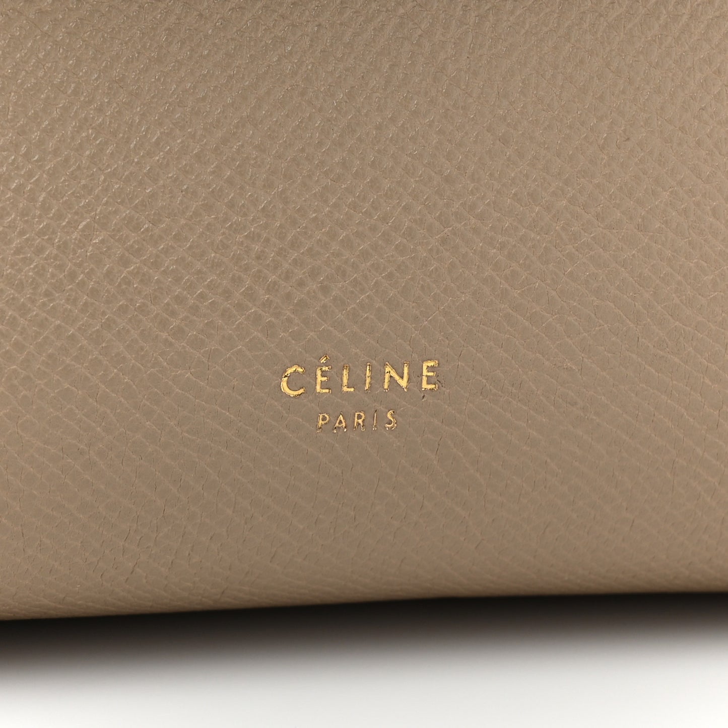 Grained Calfskin Micro Belt Bag Taupe