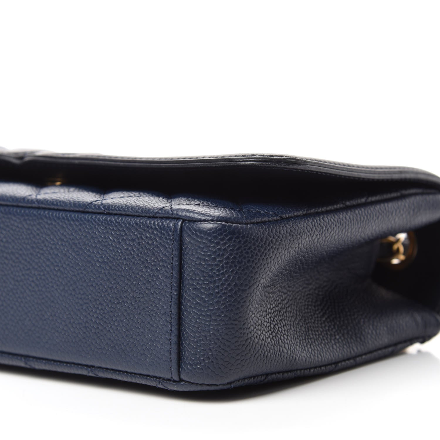 Chanel Caviar Quilted Medium CC Filigree Flap Navy Black 7 of 11
