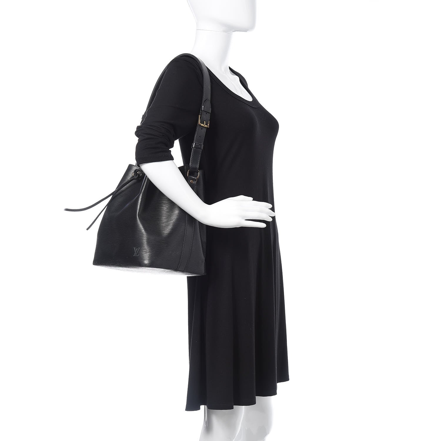 Louis Vuitton Epi Petit Noe Black 2 of 17