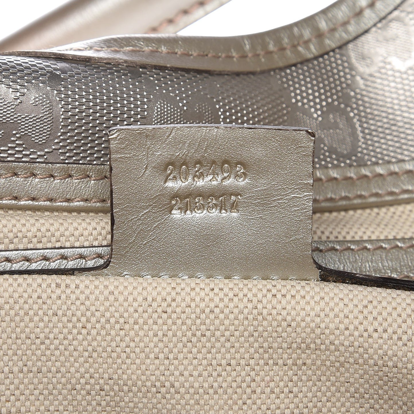 Imprime Monogram Large Joy Shoulder Bag Silver