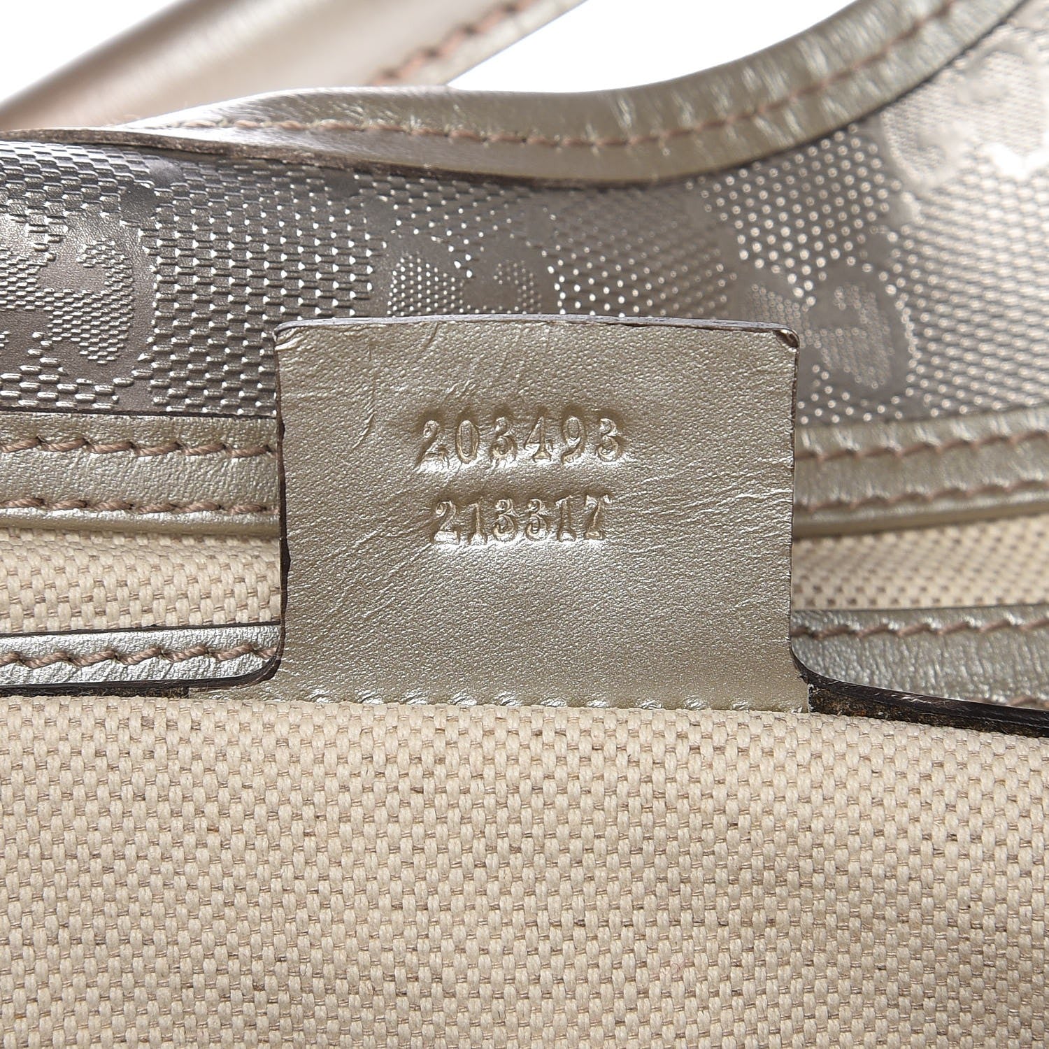 Gucci Imprime Monogram Large Joy Shoulder Bag Silver 7 of 12