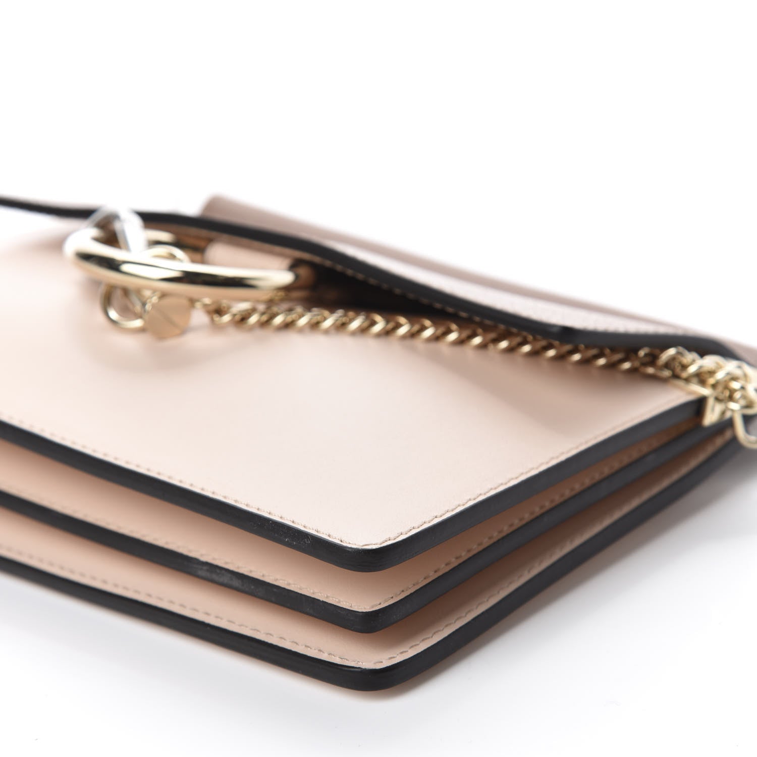 Chloe Goatskin Smooth Calfskin Mini Faye Chain Shoulder Bag Pink 7 of 10