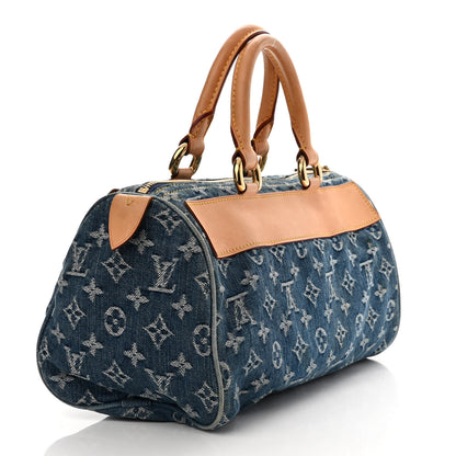 Louis Vuitton Monogram Denim Neo Speedy Blue 3 of 11