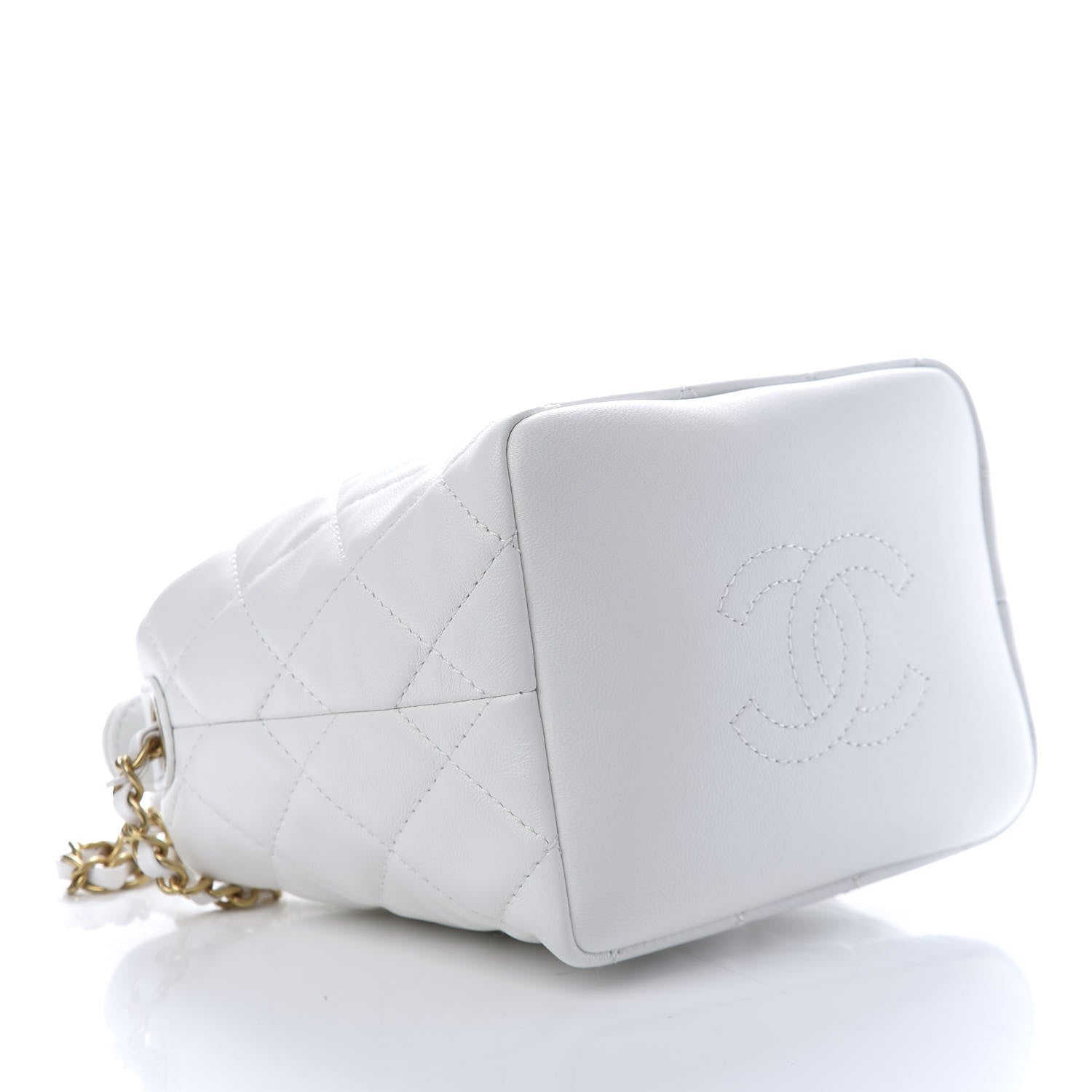 Chanel Lambskin Quilted Small Hobo White 4 of 11