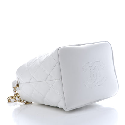 Chanel Lambskin Quilted Small Hobo White 4 of 11
