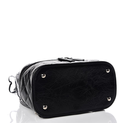 Chanel Crumpled Calfskin PVC Quilted Backpack Black 4 of 10