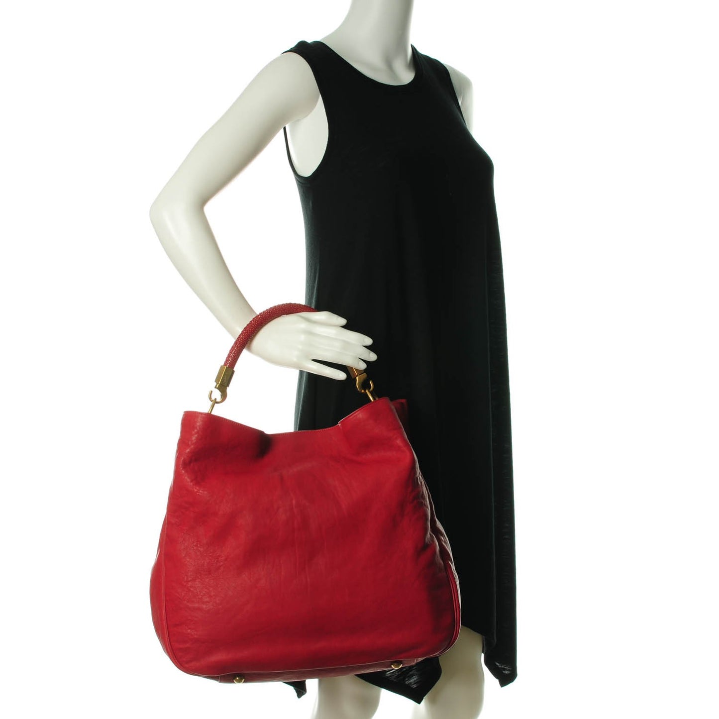 Sheepskin Stingray Large Roady Hobo Red