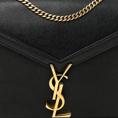 Saint Laurent Grain De Poudre Monogram Cassandra Clasp Bag Black 7 of 10