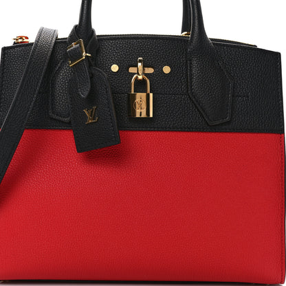 Louis Vuitton Taurillon City Steamer PM Black Rouge 7 of 13