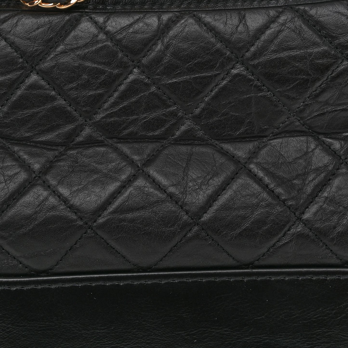 Aged Calfskin Quilted New Medium Gabrielle Hobo Black