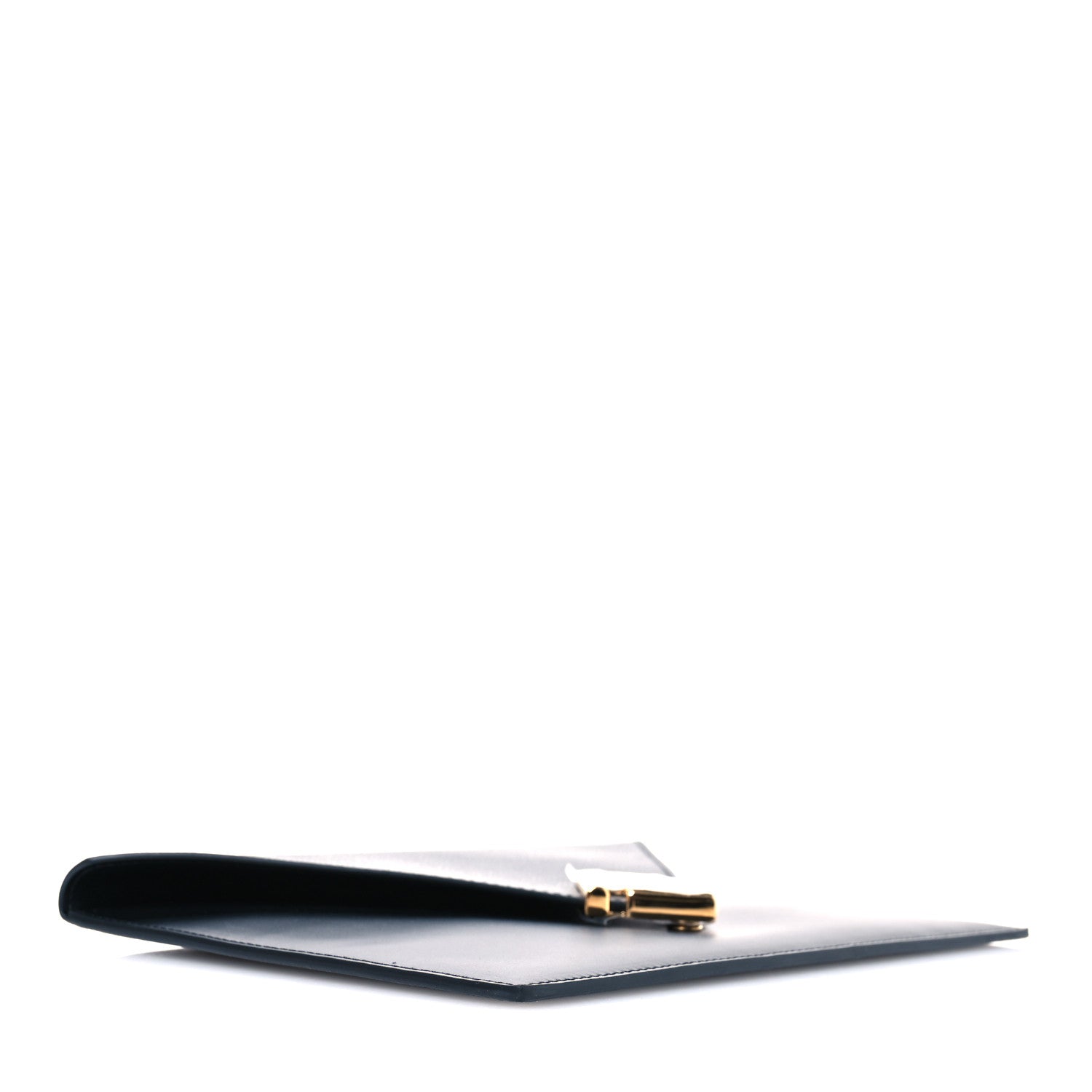 Fendi Vitello King Cruise FF Diamonds Flat Envelope Pouch Black 4 of 7