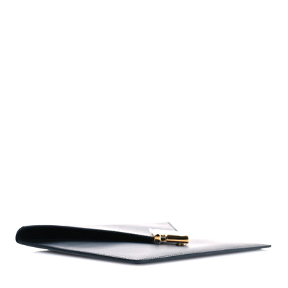 Fendi Vitello King Cruise FF Diamonds Flat Envelope Pouch Black 4 of 7