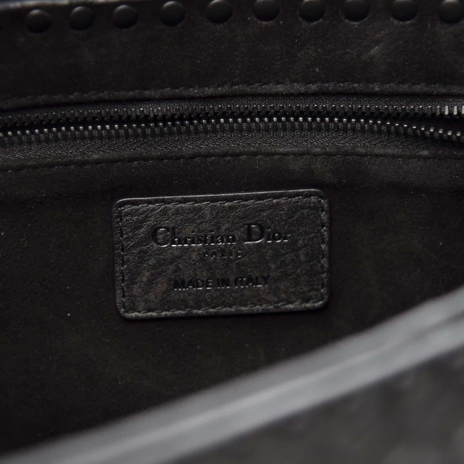 Christian Dior Calfskin Studded Dio(r)evolution Flap Bag Black 5 of 9