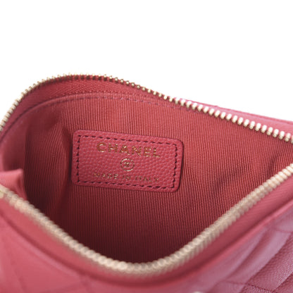 Chanel Caviar Quilted Small Cosmetic Case Pink 5 of 6