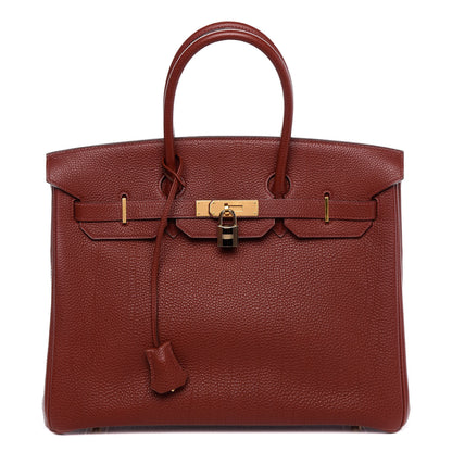 Hermes Togo Verso Birkin 35 Brique Ebene 1 of 9